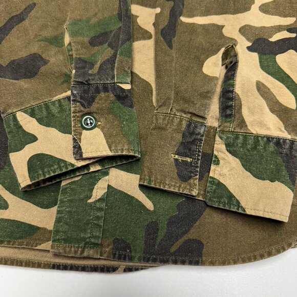 Vintage Duck Bay Camo Shirt Mens XL Button Up Long Sleeve Outdoor Hunting - Picture 5 of 11